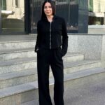 Трикотажный костюм с брюками