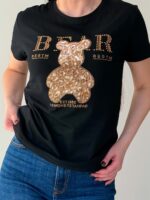 Женская футболка черная