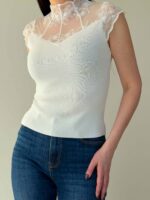 Топ с кружевом