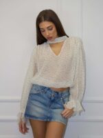 Naiste täpiline pluus