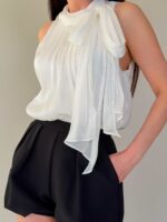 Боди с драпировкой