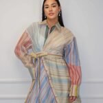 Платье в полоску