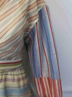 Платье в полоску с поясом