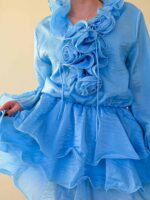 Платье с оборками