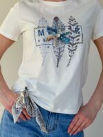 Valge naiste T-särk