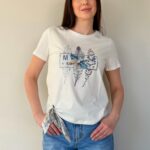 Naiste T-särk kaunistusega