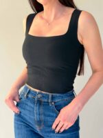 Базовый топ черный