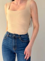 Базовый топ бежевый