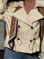 Женская куртка из смесового хлопка