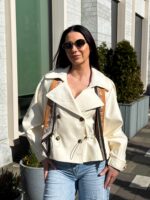 Женская куртка с кулиской демисезонная