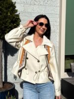 Женская куртка с кулиской