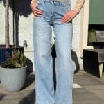 Kõrge vööosaga naiste teksad