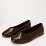 Šokolaadpruunid lakitud baleriinad