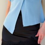 Satiinist pitsiga seelik