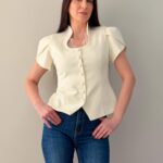 Naiste lühikeste varrukatega jakk