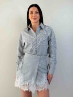 Triibuline särgi ja seeliku komplekt