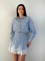 Ümberseotava seelikuga särgi ja seeliku komplekt