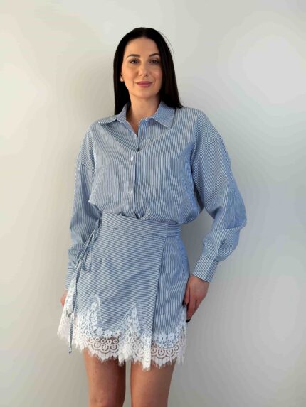 Ümberseotava seelikuga särgi ja seeliku komplekt