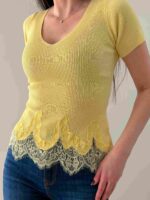 Футболка с текстурным низом