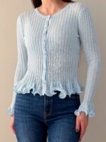 Женский кардиган с манжетами