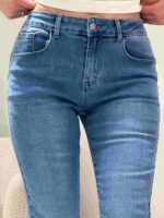 Женские джинсы клеш c высокой посадкой