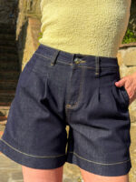 Denimkangast laiad lühikesed püksid