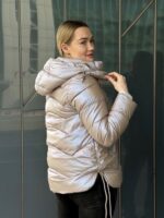 Nude-tooni külgedelt pingutusnööridega jope